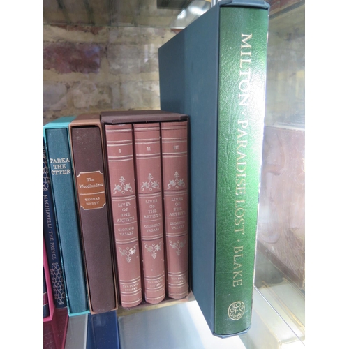 1403 - A collection of Folio society books, to include Edward Gibbon, The History of the Decline and Fall o... 