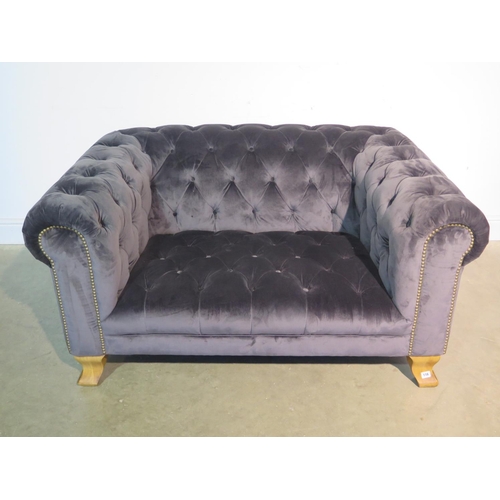 116 - A Alexander & James snuggle Chesterfield sofa ex-display RRP £995