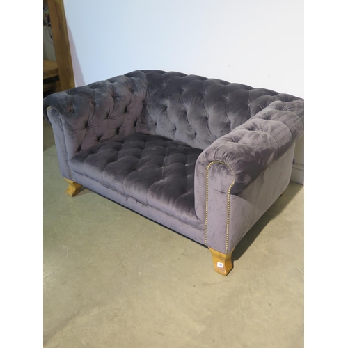 116 - A Alexander & James snuggle Chesterfield sofa ex-display RRP £995