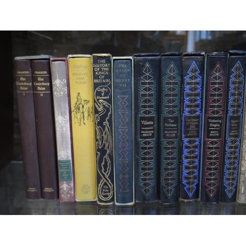 1402 - Twenty Folio Society books, including literature, Brontes, Chaucer, Kipling and historical texts, al... 