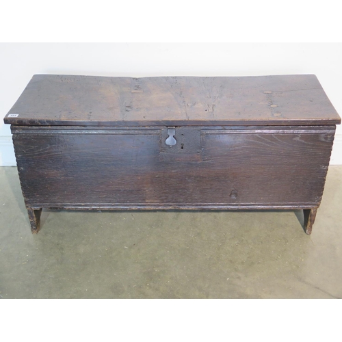 154 - A 17th/18th Century oak coffer, 51cm H x 108cm x 38cm - with good colour and patina