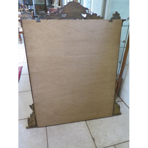 188 - A Regency gilt framed over mantle mirror, 142cm tall x 127cm in re painted condition