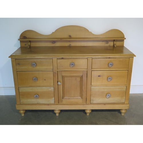 260 - A 19th Century pine Lincolnshire dresser - W152cm x H119cm