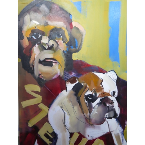 510 - Darren Fraser - oil on canvas entitled Stella - 80cm x 60cm -  Darren now resides in Spain and can b... 