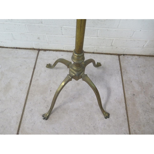 208 - A Benson brass extending standard lamp