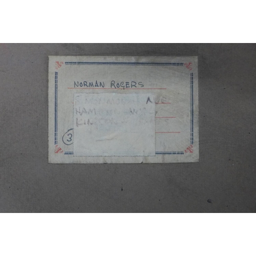 547 - Norman Rogers, ARCA, circa 1940/50s - a group of three framed watercolour and charcoal drawings of s... 