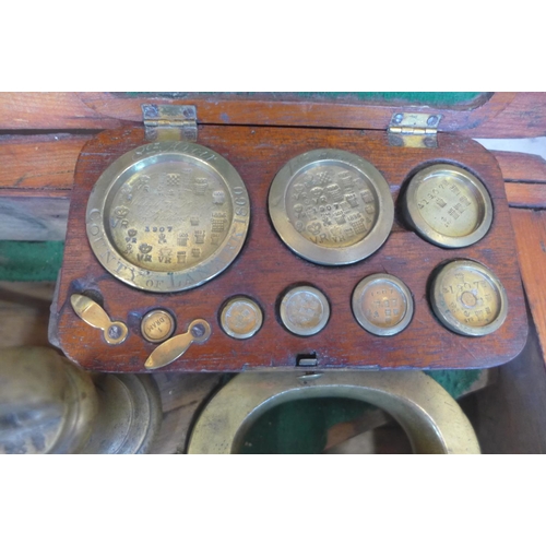 19th c. English Brass Graduating Bell Weights c.1800s