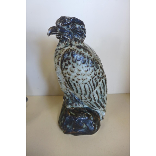 1254 - A Royal Copenhagen China Sea Eagle reference No 22605 - designer Karl Larsen, height 20.5cm, date st... 