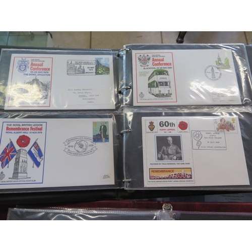 1372 - Two albums of PHQ cards, and an album of RAF and British Legion first day covers, and six sets of lo... 