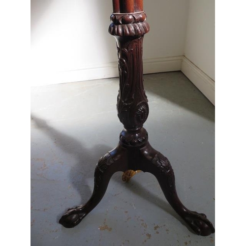 129 - A Victorian mahogany standard lamp in restored condition, new braided flex and fittings, height 158c... 