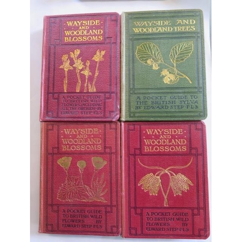 1352 - Four volumes Wayside and Woodland Blossoms, two volumes The Birds of the British Isles and their egg... 