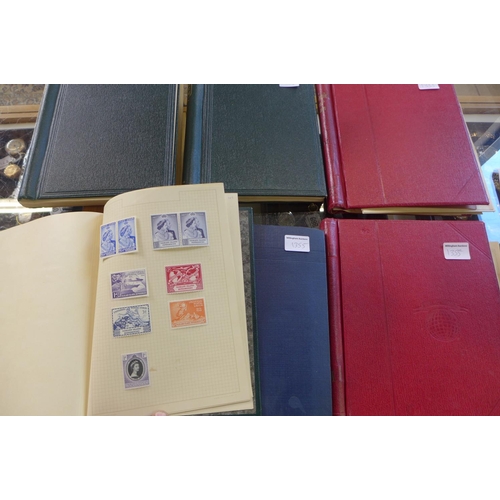 1355 - A collections of mint and used Commonwealth stamps in five albums together with a stock book