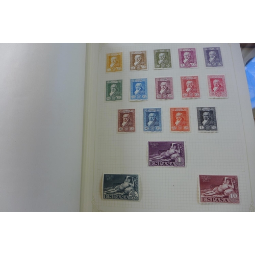 1356 - A collection of world stamps in nine albums together with loose sheets