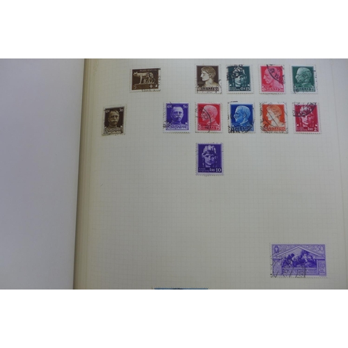 1356 - A collection of world stamps in nine albums together with loose sheets