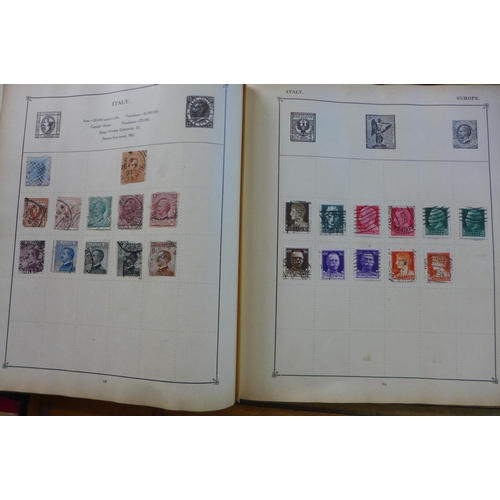 1356 - A collection of world stamps in nine albums together with loose sheets