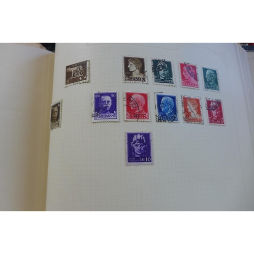 1356 - A collection of world stamps in nine albums together with loose sheets