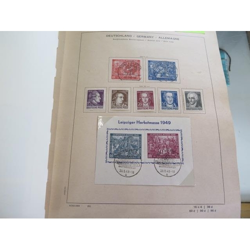 1357 - An impressive collection of Germany stamps in Schaubek album, with variety of types early on, includ... 