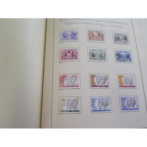 1358 - A collection of Belgium stamps in an Abria album, primarily fine used but with some mint preset, to ... 