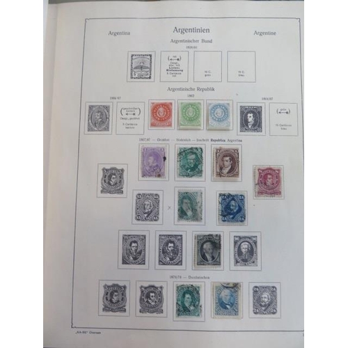 1361 - A nicely displayed collection of Argentina stamps in a printed old style Kabe album with issues from... 