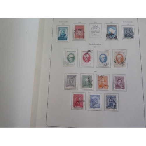 1361 - A nicely displayed collection of Argentina stamps in a printed old style Kabe album with issues from... 