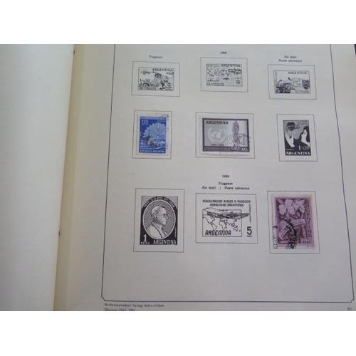 1361 - A nicely displayed collection of Argentina stamps in a printed old style Kabe album with issues from... 