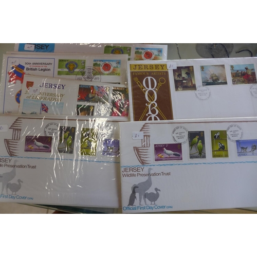 1363 - A collection of Channel Islands First Day covers, from 1969-1980's, with various cancellations etc