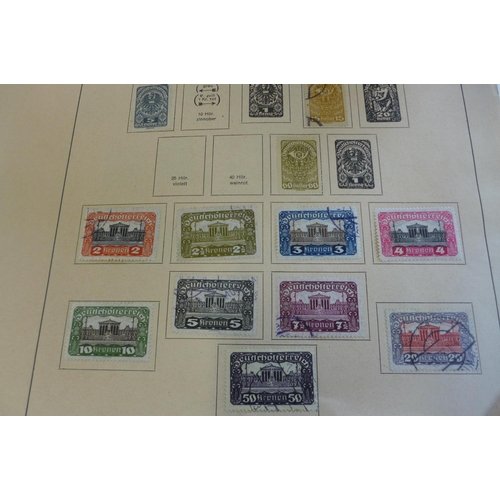 1366 - An eclectic collection of world stamps housed primarily on album pages with selections from a number... 