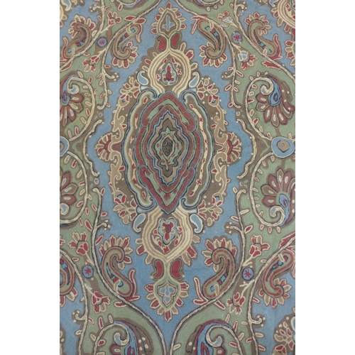 306 - A Kashmiri hand stitch wool chain rug for Ralph Lauren, 180cm x 120cm