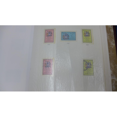 1007 - Commonwealth and Channel Islands stamp collection in 4 albums/stock-books including MNH railway them... 