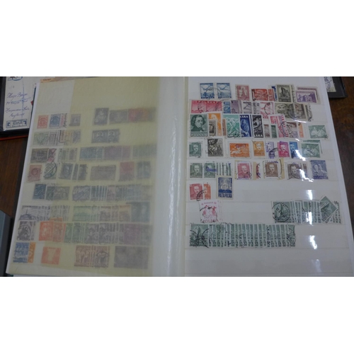 1008 - Large collection of European stamps in 10 stock-books and albums with strength in France and Germany... 