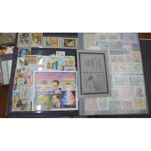 1009 - Eclectic stamp collection with a bit of everything in stock-books and cards, albums, presentation fo... 