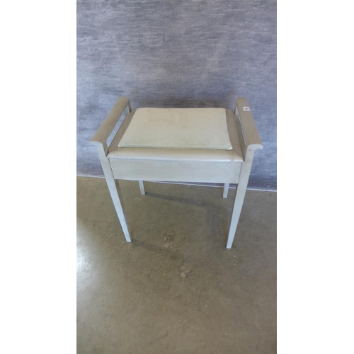 14 - A Painted piano stool