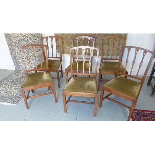 32 - A set of 6 x 19th century mahogany dining chairs
