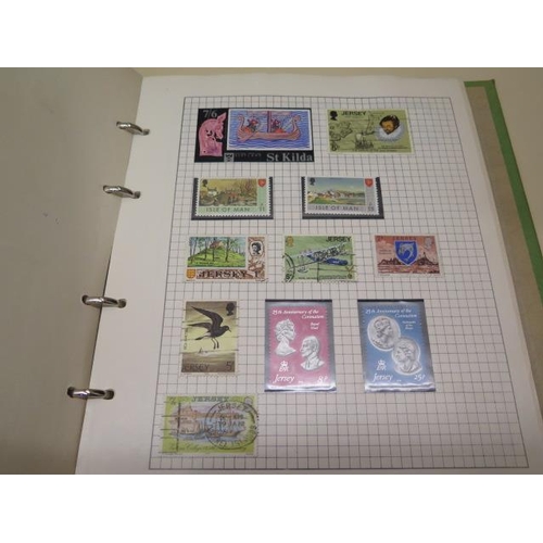 1057 - An assorted collection of world stamps in eleven albums