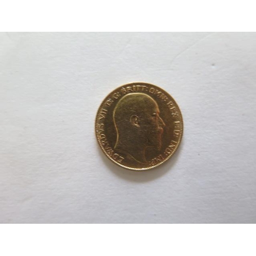 920 - An Edward VII half gold sovereign dated 1903