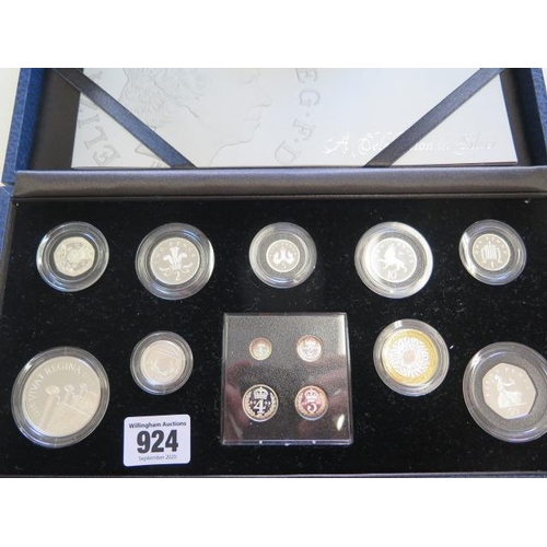 924 - The Queens 80th Birthday collection of silver proof coins by the Royal Mint, including a Maundy set,... 