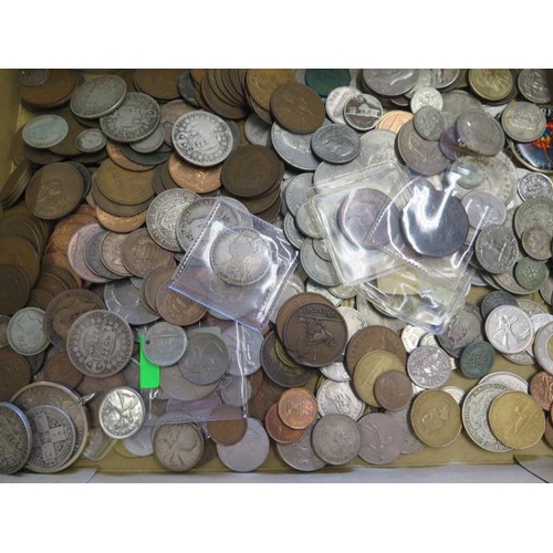 935 - A collection of assorted coinage including Victorian silver coins and a Thaler, silver coins approx ... 