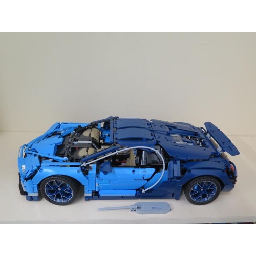 954 - A lego Bugatti 42083 Chiron, no box or instructions - believed to be complete but not checked