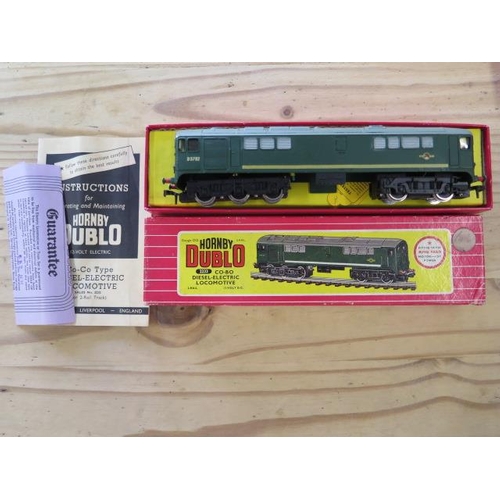 958 - A Hornby-Dublo Co-Bo diesel-electric locomotive, boxed in good condition, not tested, minor wear to ... 