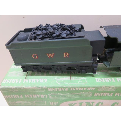 1001 - A Graham Farish 00 gauge king class locomotive and tender, 'King John', green livery, boxed. Possibl... 