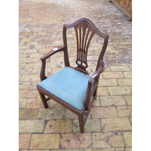 81 - A mahogany Chippendale style childs armchair, 70cm tall x 40cm wide