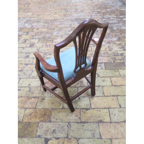 81 - A mahogany Chippendale style childs armchair, 70cm tall x 40cm wide