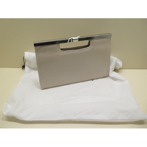 500 - A Peter Kaiser leather clutch bag with strap, 26cm wide, with a Russell and Bromley dust cover, gene... 