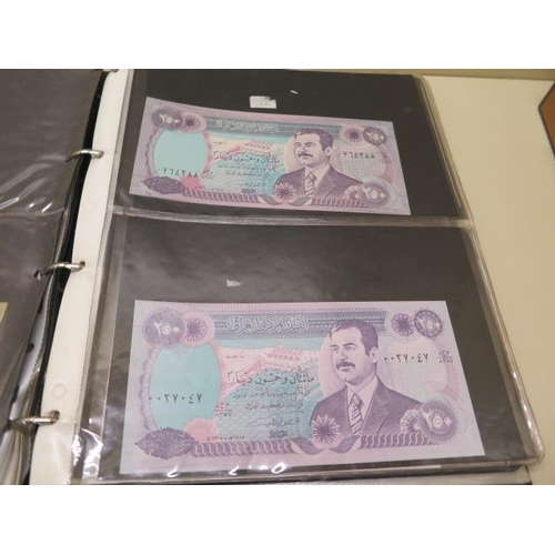 1004 - A large collection of World banknotes in two albums and some loose