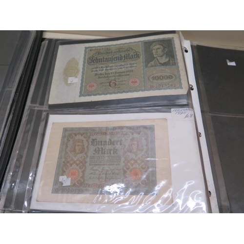 1004 - A large collection of World banknotes in two albums and some loose