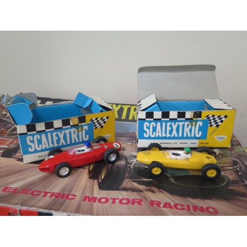 1051 - Two Scalextric boxed racing sets. Set 50 with 2 extra cars Ferrari C/62  and a Lotus RE C/63, and a ... 