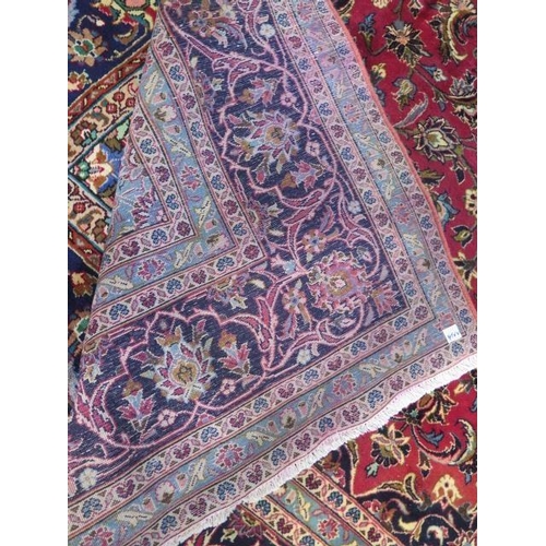 254 - A hand knotted woollen kashan rug, 3.60 x 2.42m