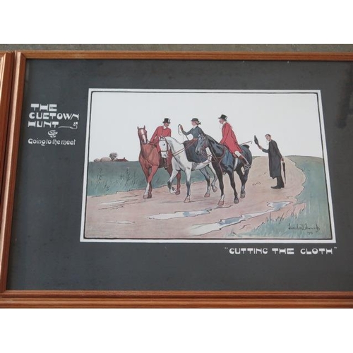 319 - A set of four Lionel Edwards prints The Cuetown Hunt, 48cm x 63cm, all in good condition