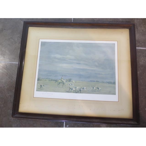 323 - A watercolour 'The Berkeley near Alderley' by Graham Smith, in an oak frame, 59cm x 77cm, some stain... 