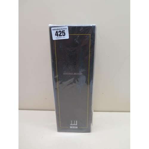 425 - A unused boxed and sealed Dunhill black cocktail shaker- ideal for Christmas